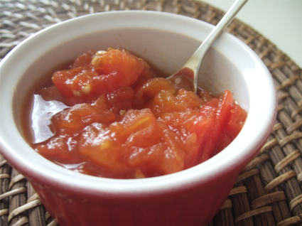 Recette de compote de tomates à la vanille