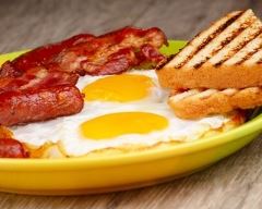 Recette toast bacon & egg