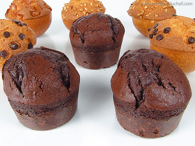 Muffins au chocolat  la recette  cupcake  meilleurduchef.com