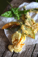 Recette tempura de fleurs de courgettes et feuilles de basilic ...