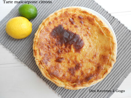 Recette de tarte mascarpone citrons