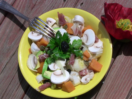 Recette de salade colorée