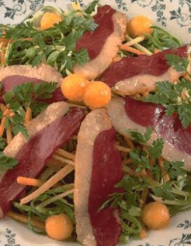 Salade de canard et gingembre pour 4 personnes