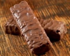 Recette barres de chocolat noir au caramel