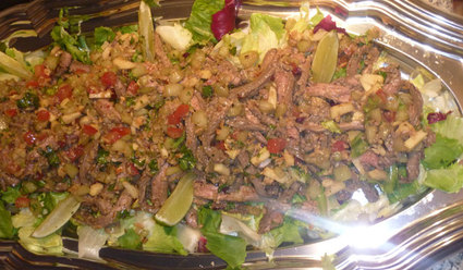 Recette de salade boeuf thai
