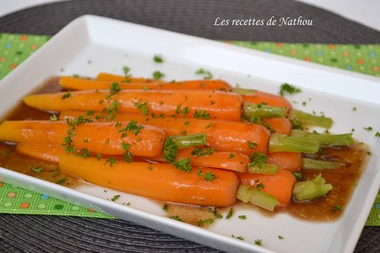 Recette de carottes fondantes, sauce au vinaigre balsamique