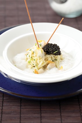 Caviar akitania nouvelle récolte, spaghetti de pomme de terre