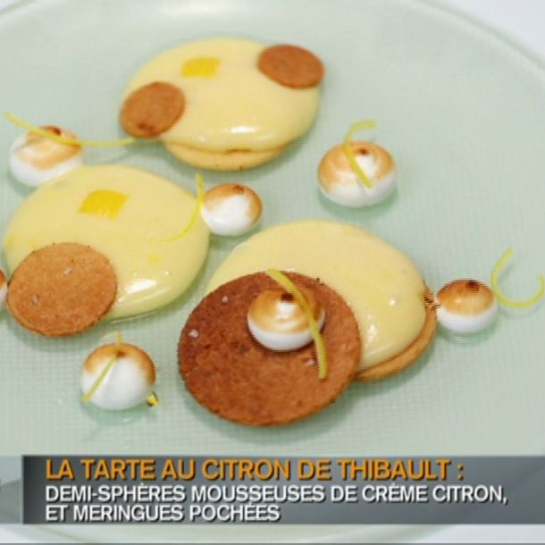 Recette tarte au citron en sphère mousseuse