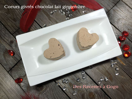 Recette de coeurs givrés chocolat lait gingembre