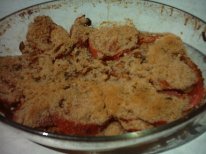 Recette de crumble tomates-oignons allégé