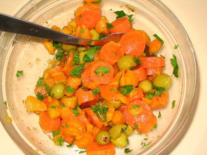 Recette de salade de carottes à l'orientale