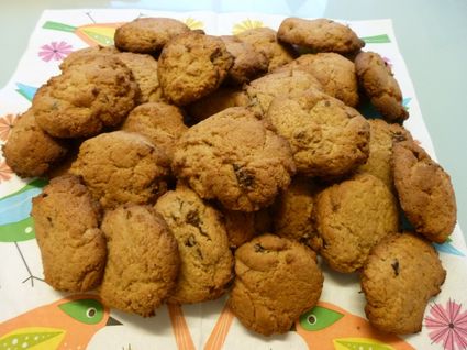 Recette de cookies aux pruneaux et chocolat blanc