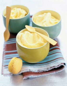 Sorbet au yaourt et aux macarons au citron pour 4 personnes ...
