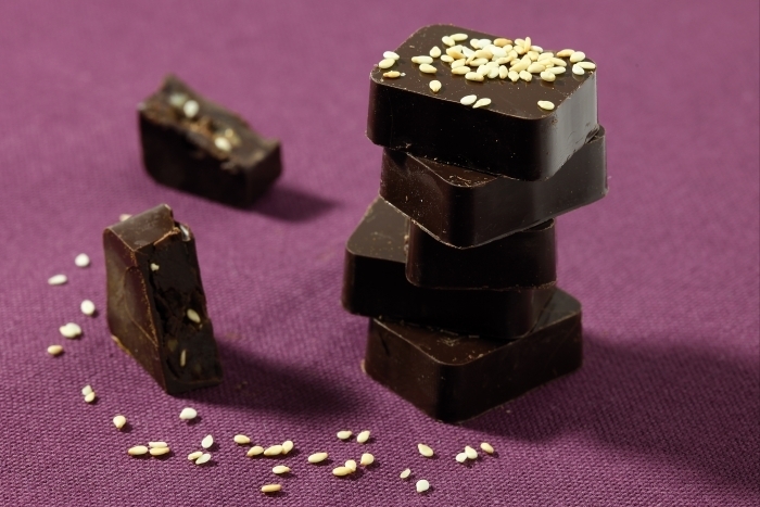 Recette de bonbon de chocolat au sésame facile et rapide