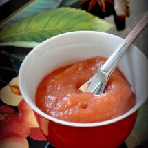 Compote abricots-framboises