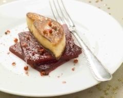Recette foie gras poêlé, betteraves confites