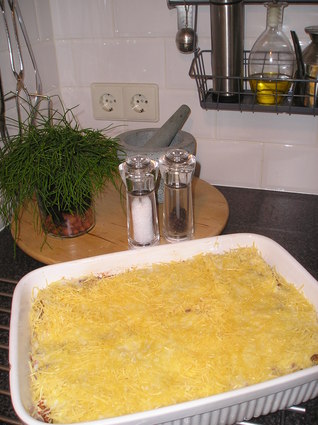Recette de lasagnes aux trois fromages, bœuf et champignons