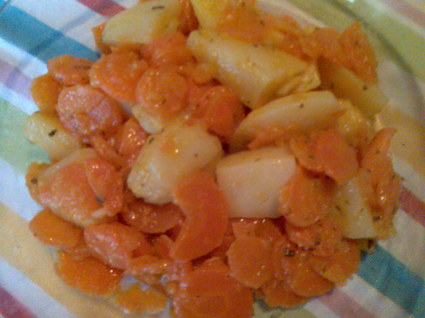 Recette de carottes et pommes de terre glacées façon vichy
