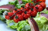 Recette de tomates cerises confites en salade