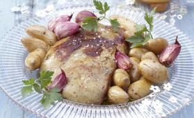 Foie gras rôti aux pommes de terre pour 4 personnes