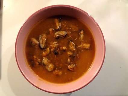 Recette de soupe moules-carottes