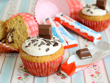 Recette cupcakes au kinder® maxi (muffin dessert)