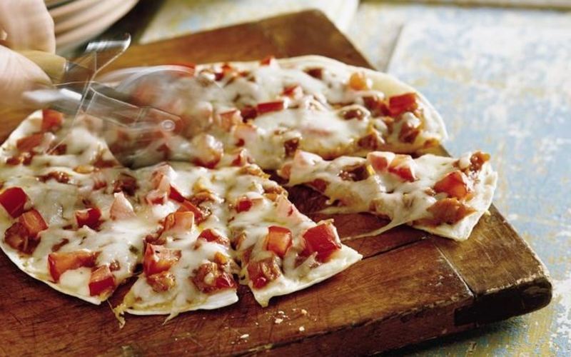 Recette pizza tortilla pas chère et rapide > cuisine étudiant