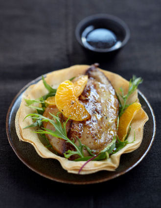 Recette de foie gras de canard des landes chaud aux clémentines ...