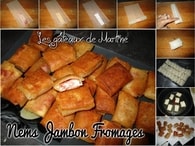 Recette de nems jambon-fromages