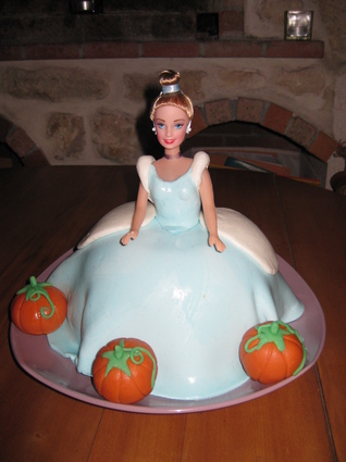 Recette de gâteau princesse : cendrillon en 3d