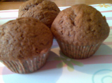 Recette de muffins au chocolat, arôme orange
