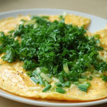 Omelette au cresson