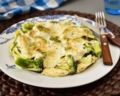 Recette omelette aux brocolis et fromage frais