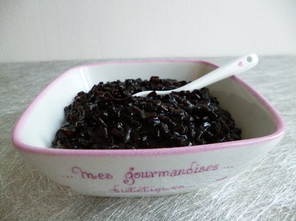 Recette de risotto de perles de konjac au cacao noir