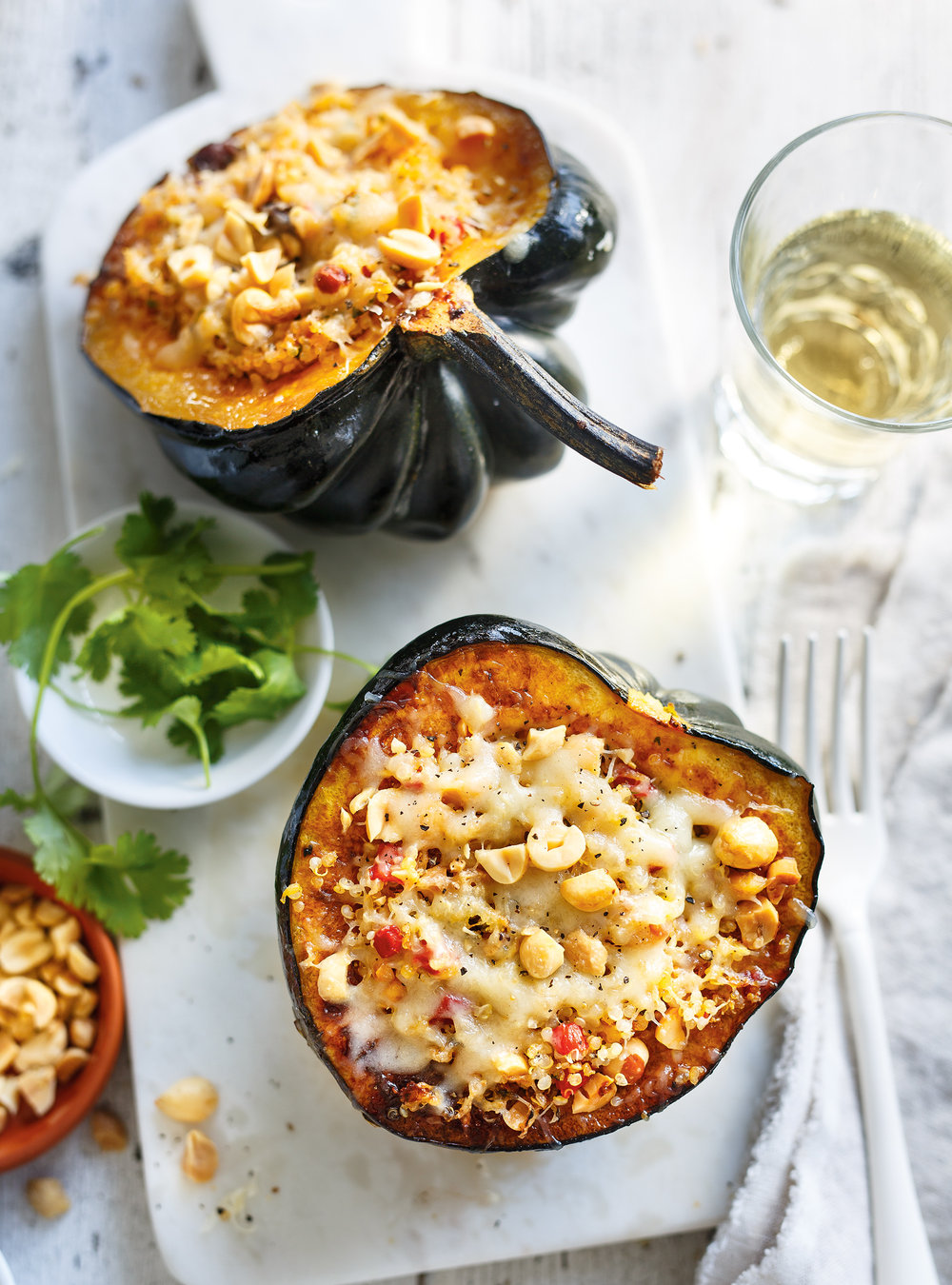 Courge farcie au quinoa et au cheddar d'ici | ricardo