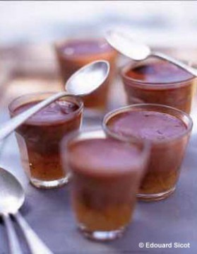 Petits pots de crème poires-chocolat pour 8 personnes