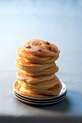 Recette de pancakes banane rhum-raisins