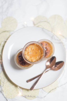 Crème brûlée au foie gras en verrines