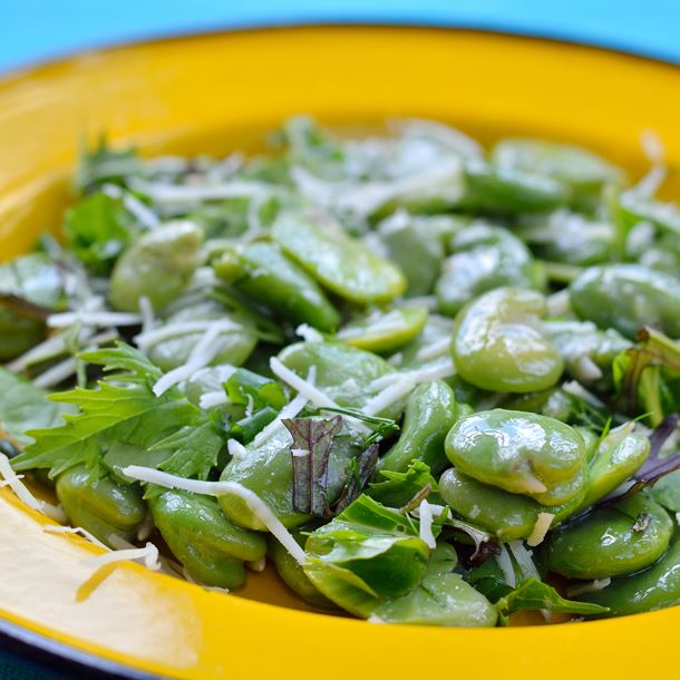 Recette salade de fèves