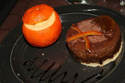 Recette de crème de clementine et bavarois croustillant au chocolat ...
