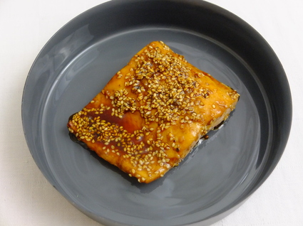 Recette de saumon caramélisé aux graines de sésame