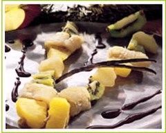 Recette brochettes de fruits à la fondue de chocolat