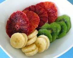 Recette salade tricolore de fruits
