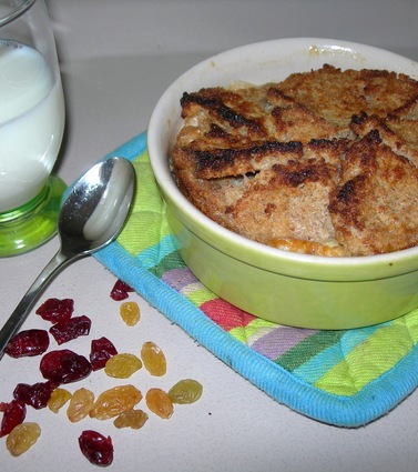 Recette english bread & butter pudding aux abricots secs