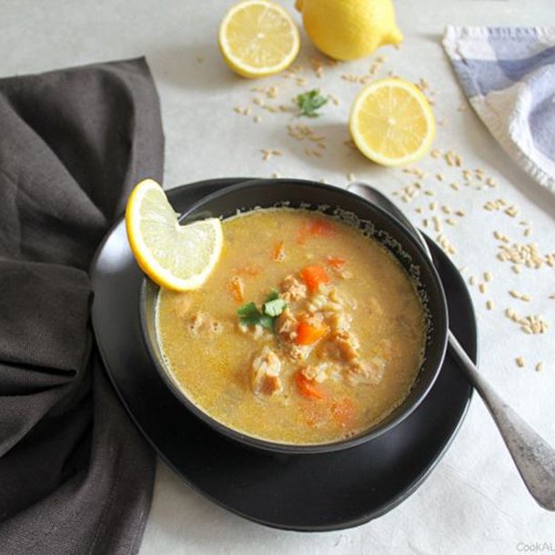 Recette avgolemono, soupe grecque au citron et au riz