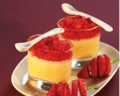 Recette parfait glacé à la vanille et aux fraises