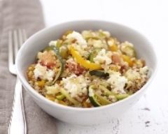 Recette poêlée de légumes au quinoa et carré frais