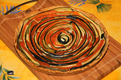 Recette de tarte spirale aux courgettes et carottes