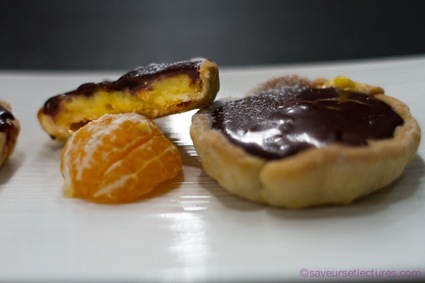 Recette de tartelette mousse d'orange et chocolat noir