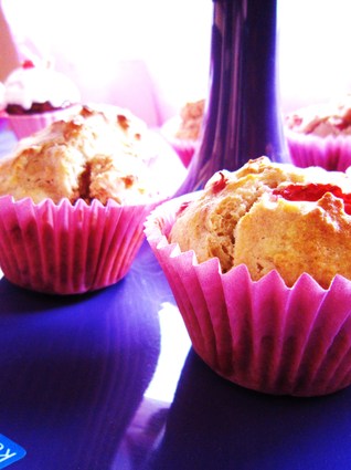 Recette de muffins fraises-ricotta
